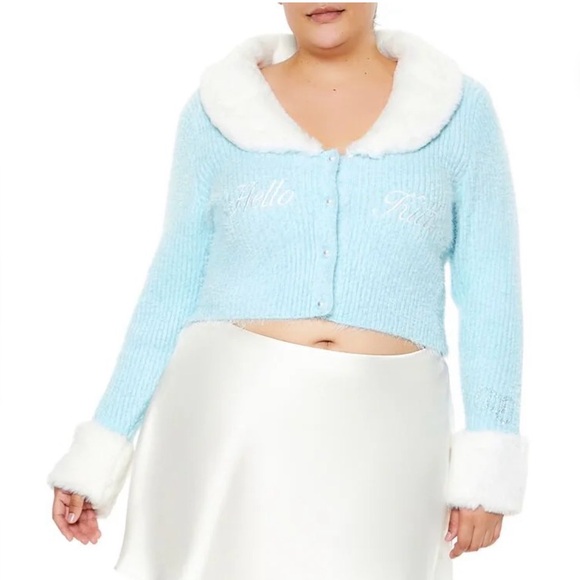 Sanrio FOREVER 21 PLUS SIZE HELLO KITTY AND FRIENDS 🩷 CARDIGAN SWEATER - 1X - Picture 5 of 10